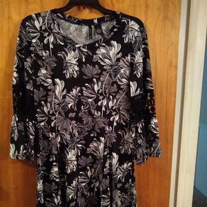 Summer Dress 3/4 sleeve calf length